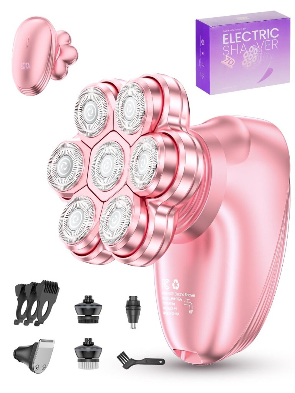 NEW 5-in-1 Razors for Women 7D Shavers Womens Full Body Legs IPX7 Wet